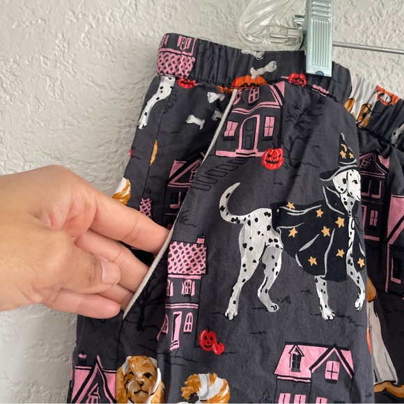 Printfresh Howloween Boyfriend Black Dog Costume Print Boxer Pajama Shorts 4X - Picture 4 of 7